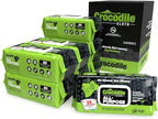Crocodile Cloth All-Purpose Cleaning Wipes – 8 Pack/640 Total Count, 15"x10" Extra Large Plant-Based Disposable Cloths – Moist, Absorbent, Safe on Skin, Multi-Surface Use