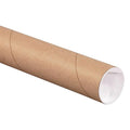 AVIDITI Cardboard Tubes with Caps, 24"L x 2"W x 2"H, Pack of 50 | Poster Tube for Mailing and Storage of Blueprints, Artwork, Crafts, Long Art Holder, 24 inches