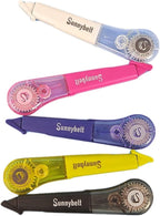 WISOPTUS 19.69ft Correction Tape Pen, 5-Count Pack, Dry Instantly, Stretch Resistant, not Easy to Break, as Smooth as Writing, Perfect for School, Office Supplies, Black White Red Yellow Blue