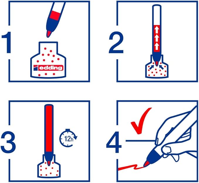 edding 360 whiteboardmarker - blauw - 10 whiteboardstiften - ronde punt 1,5 - 3 mm - boardmarker uitwisbaar - voor whiteboard, flipchart, magneetbord, prikbord, memobord - sketchnotes - navulbaar