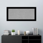 Amanti Art Black Framed Magnetic Board 25x53 Oversize Vision Board for use with Magnets, 100% Metal Sheet to Display Items as Office Decor or for Home Organization in mudroom, Kitchen or Kids Room