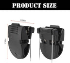 DIICCYO 36 Pcs Cubicle Clips for Fabric Panel Cubicle Accessories, Plastic Cubicle Hooks Pins Fabric Partition Panel Wall Clip, Fabric Partition Hooks for Hanging Photos Notes Memos Organization Decor