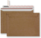 Bonfasvo Rigid Mailers 30 Pack 9.5 x 12.5 inches Brown Self Seal Stay Flat Bulk Cardboard Kraft No Bend Mailers Peel and Seal for Document Photos Pictures Papers Files CD