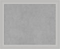 Amanti Art Silver Framed Magnetic Board 19x23 Small Vision Board for use with Magnets, 100% Metal Sheet to Display Items as Office Decor or for Home Organization in mudroom, Kitchen or Kids Room