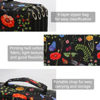 Vomgomfom Colored Pencil Case - 300 Slot Pencil Holder with Zipper Closure, Twill Fabric Large Capacity Pencil Case for Watercolor Pens or Markers, Artist Organizer (Black)