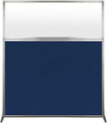 Versare Hush Screen Portable Room Divider | Workstation Wall Divider | Freestanding Privacy Hush Panels | Frosted Windows | Fabric Office Divider Screen | Great for Room Separation