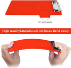 TFDLCG zm 2 PCS Red Plastic Clipboards Nursing Clipboard,Teacher Clip Boards 8.5x11 with Pen Holder, A4/Letter Size,Cute Clipboards for Women Kids,Classroom Office Home