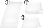 20 Pack White Blank Table Place Cards - Name Card for Weddings, Tent Signs for Food, Tags for Party Buffet, Blank Reserved Seating Card for Event, Name Place Card for Table Setting