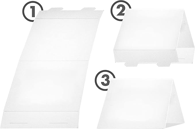 20 Pack White Blank Table Place Cards - Name Card for Weddings, Tent Signs for Food, Tags for Party Buffet, Blank Reserved Seating Card for Event, Name Place Card for Table Setting