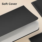 XYark Blank Pocket Notebooks, 20 Pack Small Notebook Bulk, 3.5x5.5 inch, A6 Size Thick 80GSM Unlined Paper, Black Cover Mini Journal for Men, Women, Journaling & Business Notes