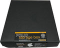 Lineco Folio Storage Box. Archival Clamshell with Metal Edge Boxboard, 11 x 14 x 1.75 Inches, Longevity Organize and Store Photos Documents Craft Cards Magazine Prints Wedding Dresses DIY, Black