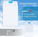 ValBox 10x13 Self Seal Catalog Envelopes 150 Packs Large White Envelopes with Peel and Seal Flap for Mailing, Organizing and Storage