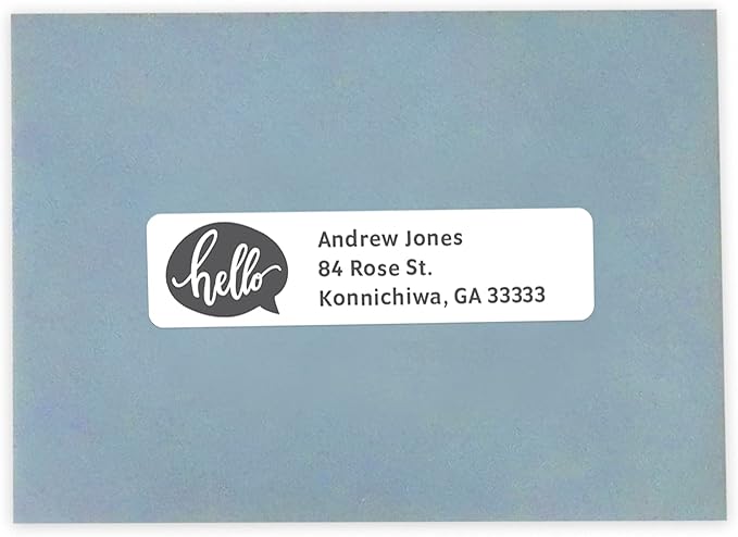 MACO Printable Labels for Mailing - Laser/Ink Jet Compatible Shipping Address Labels, 20 per Sheet, 1" x 4", Box of 250 Pages/5000 Labels, White