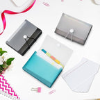 ForraFun 3 Set 3" x 5" Index Card Case Holds 100 Cards Includes Business Card/index Holder and 5 Tab Dividers Comes for Storing Recipe Cards Office School
