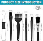IOGOG 6PCS Keyboard Brush Cleaner Kit with Keycap Puller & Switch Puller, PP Handle Nylon Small Space Dust Removal Anti Static Brush for Computer Keyboard Electrical Appliance Seam Motherboard Camera