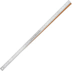 Breman Precision Metal Ruler 36 Inch Cork Back – Stainless Steel Straight Edge, Flexible Non-Slip Metal Ruler with Cork Backing – Imperial & Metric for Crafting, School, Workshop & Home Use