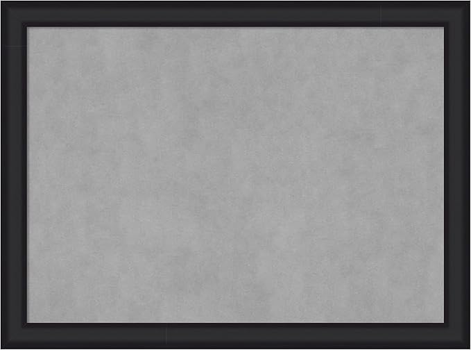 Amanti Art Black Framed Magnetic Board 23x31 Medium Vision Board for use with Magnets, 100% Metal Sheet to Display Items as Office Decor or for Home Organization in mudroom, Kitchen or Kids Room