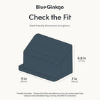 BLUE GINKGO Desk Organizer – Korean-Made Office Storage for Pens, Notes, Mail, and Supplies (Prussian Blue)
