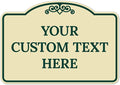 Custom Decorative Sign, Personalized Metal Sign for Business, Driveway, Home, Airbnb, Office Door Plaque, Green Border Sign, 7x10 Inches, ACM, Fade Resistant, Made in USA by Sigo Signs