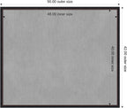 Amanti Art Black Framed Magnetic Board 42x50 Oversize Vision Board for use with Magnets, 100% Metal Sheet to Display Items as Office Decor or for Home Organization in mudroom, Kitchen or Kids Room