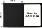 SUNEE Certificate Holders(Black, 30 Packs), Diploma Covers Gold Foil Border, for Letter Size 8.5x11 Certificates, Cardstock, Document Papers