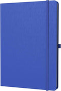 ONAVIA A4 Lined Journal Notebook, 8mm Ruled Notepad, Journaling for Writing, Work, School, Travel and Note Taking, Hardcover 160 Pages (80 Sheets) 8.27 x 11.6 inches (Blue)