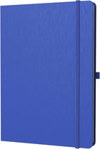 ONAVIA A4 Lined Journal Notebook, 8mm Ruled Notepad, Journaling for Writing, Work, School, Travel and Note Taking, Hardcover 160 Pages (80 Sheets) 8.27 x 11.6 inches (Blue)