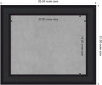 Amanti Art Black Framed Magnetic Board 21x25 Small Vision Board for use with Magnets, 100% Metal Sheet to Display Items as Office Decor or for Home Organization in mudroom, Kitchen or Kids Room