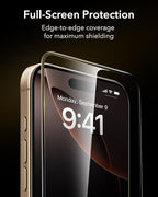 ESR Accessory Glass by Corning™ 3 Pack 9H+ Glass for iPhone 16 Pro Max Screen Protector, Military Grade Shatterproof & Durable with UltraFit Tray