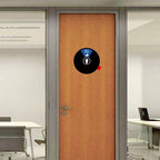 Beiyier Office Privacy Door Sign 6 Options, Do Not Disturb/Please Knock/Out of Office/In A Meeting/Back Soon/Working Remotely, Inform the Exact Status of Conference Room (6 Inch, Black)
