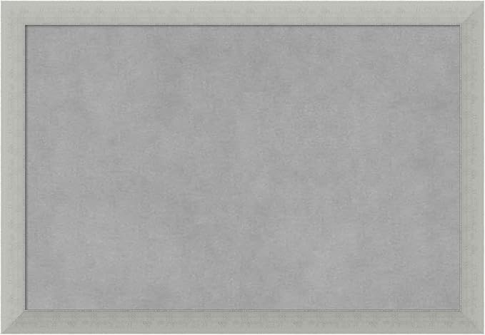 Amanti Art Silver Framed Magnetic Board 14x20 Small Vision Board for use with Magnets, 100% Metal Sheet to Display Items as Office Decor or for Home Organization in mudroom, Kitchen or Kids Room