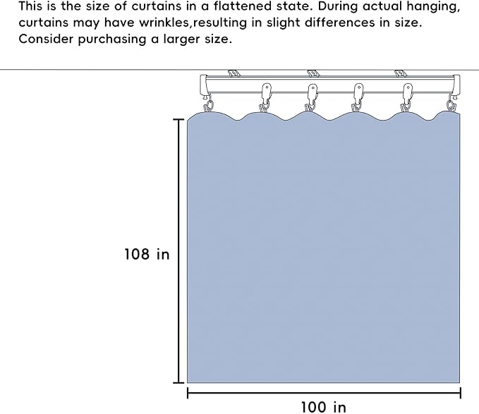 MaKefeile Room Divider Curtains with Flexible Ceiling Tracks Set,Blackout Curtain Ceiling Mount Curtain Track Privacy Room Dividers Ceiling Track Curtain Rod(Beige Drape & Black Rail W 8.3 × H 9 FT)