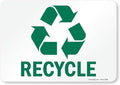 SmartSign Recycle Sign | 7" x 10" Magnetic, Made in USA