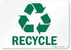 SmartSign Recycle Sign | 7" x 10" Magnetic, Made in USA