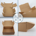 PHAREGE 12x9x4 inch Shipping Boxes Bulk 20 Pack Brown, Tab Lock Tuck Top Mailer Boxes for Packaging Small Business, Medium Cardboard Gift Boxes for Wrapping Mailing Present