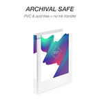 Samsill 1 Inch 3 Ring Binder, Made in USA, Economy Round Ring, Clear View Cover, 200 Sheet Capacity - for School, Home, Office - Pearl White