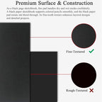 Fuxi Black Paper Notebook, 60 Sheets (90lb/150gsm) Spiral Sketchbook 8.5 x 11, Hardcover | Art Supplies for Adults, Perfect for Gel Pens.