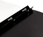 Blue Summit Supplies 25 Black Plastic Report Covers with Prongs, Black 3 Prong Clear Front Report Cover for Presentation, Document, and School Use, 0.42mm PP Plastic, Bulk 25 Pack