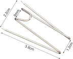 Geyoga Fabric Panel Wall Wire Hooks Cubicle Hooks with Clear Storage Box for Interior Exterior Decor for Picture Home School Office DIY(Silver,36 Pcs)