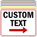 Custom Arrow,Custom Directional Sign, Right Arrow, 18x24 Inches, 55 mil thick HDPE (high density polyethylene) Made in USA by My Sign Center