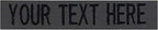 Custom Uniform Name Tapes Solid Colors. Made in The U.S.A. Ships Under 24 Hours. Charcoal Gray Fabric, 3.5 Inch Sew on