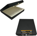 Lineco 11x14 Black Clamshell Archival Folio Storage Box. Acid-Free with Metal Edge, Preserve Photos or Documents, Crafts, DIY. (Pack of 2)