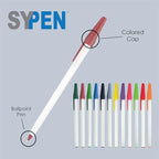 Personalized Stick Pens With your Custom Logo or Text-500 Pack Bulk-for Businesses, Parties, and Events, Custom Printed Slim Ballpoint Pens with Cap, Light Green, Black Ink