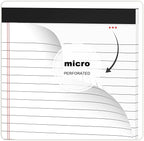 AILZFEI 6pcs Small Note Pad 5x8 College Ruled Legal Pads Paper Notepads 6 Pack Study Back Writing Pads 5 x 8 Legal Pads Perforated Narrow Ruled Pads of Paper White