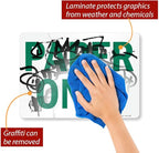 SmartSign 10 x 14 inch Paper Only Recycling Sticker Label, Glossy Finish, UV-Resistant, 3 mil Laminated Adhesive Polyester, Green and White, Made in USA