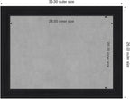Amanti Art Black Framed Magnetic Board 25x33 Medium Vision Board for use with Magnets, 100% Metal Sheet to Display Items as Office Decor or for Home Organization in mudroom, Kitchen or Kids Room