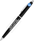 DISCOUNT PROMOS Custom Langham Ballpoint Pens Set of 50, Personalized Bulk Pack - Black Ink, Great for Office, School, Business, Tradeshows - Black