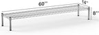 Regal Altair 14''W x 60''L x 8''H Chrome Plated Wire Dunnage Rack | Off The Floor Storage