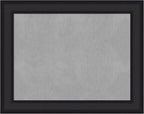 Amanti Art Black Framed Magnetic Board 23x29 Medium Vision Board for use with Magnets, 100% Metal Sheet to Display Items as Office Decor or for Home Organization in mudroom, Kitchen or Kids Room