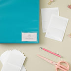 Juvale 100-Pack Clear Business Card Pockets - 3.54 x 2 in Vinyl Top-Load - Peel & Stick Adhesive Pockets for Library Cards & ID Badges - Bulk Set for Storage & Organization